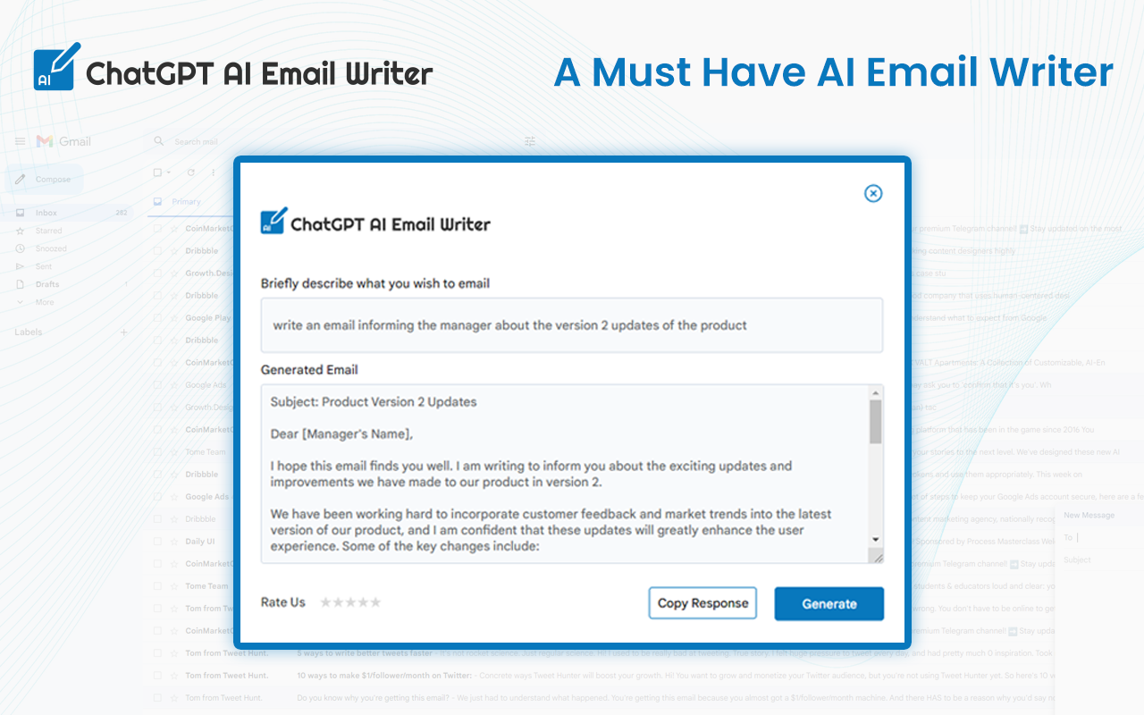 ChatGPT AI Email Writer Preview image 2