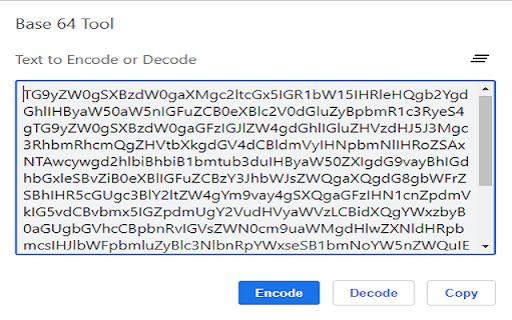 Base 64 encode and decode tool