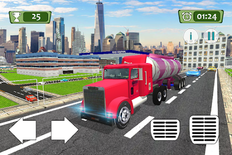 燃料運輸油輪：城市貨運卡車司機(圖1)-速報App