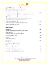 Citrus Cafe menu 5