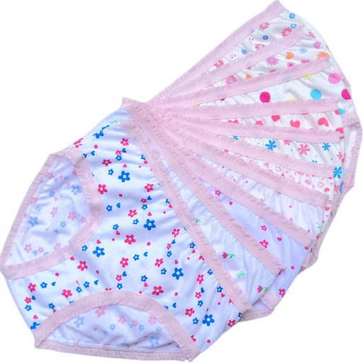 Title 6, 6pcs Kid Brief Underwear Girls Florals Cute Car...