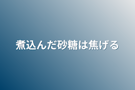 煮込んだ砂糖は焦げる