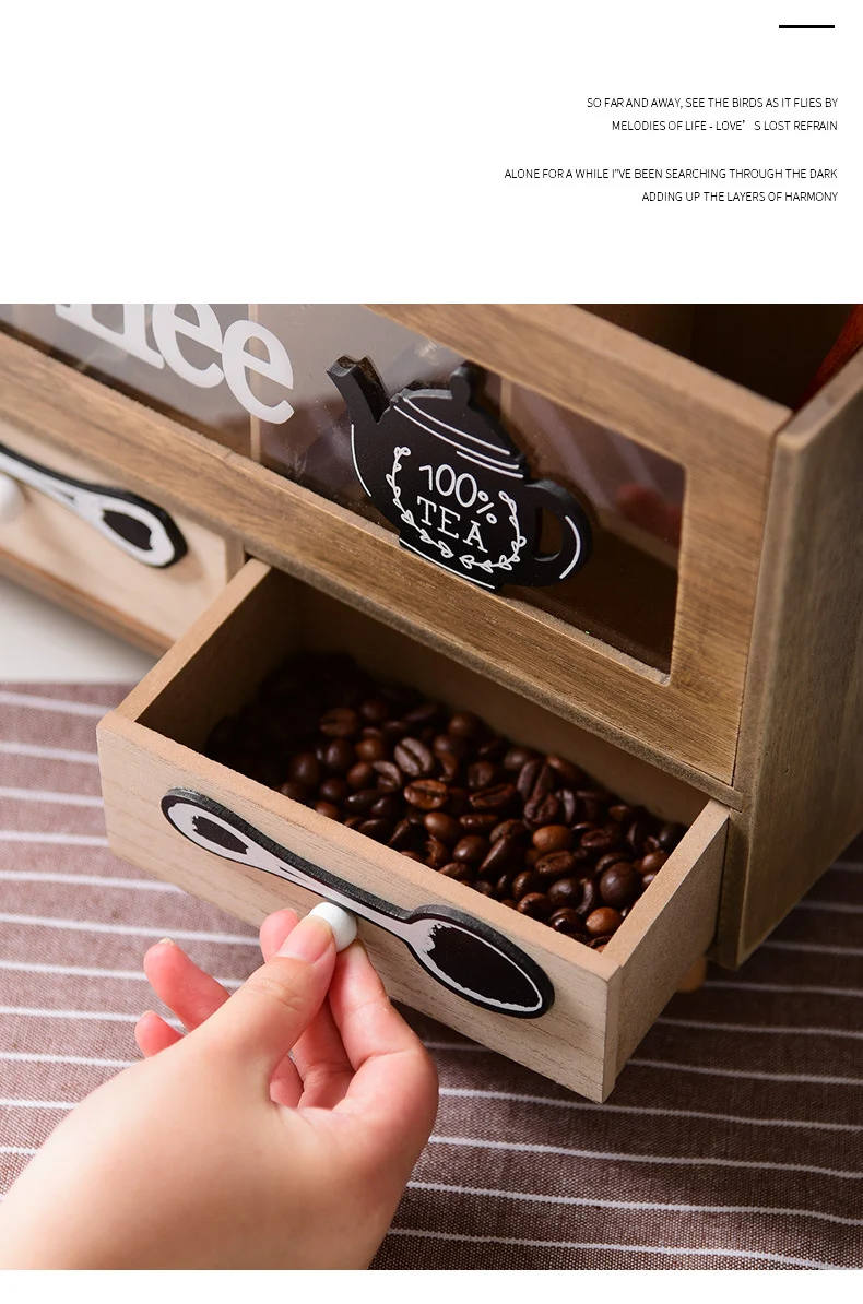 Title 5, Retro Wooden Desktop Small Storage Cabinet. Org...