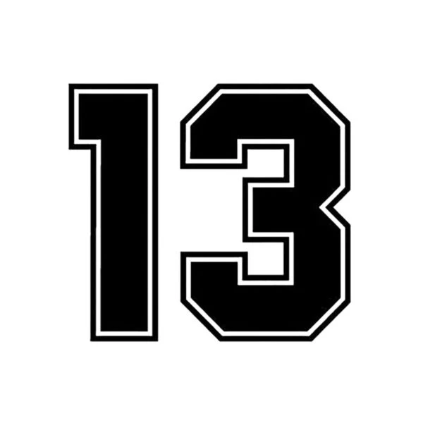 Funny Automobile Sticker Number 13 Creative Vinyl Car Rear Window Motorcycle Stickers, add humor and style to your vehic