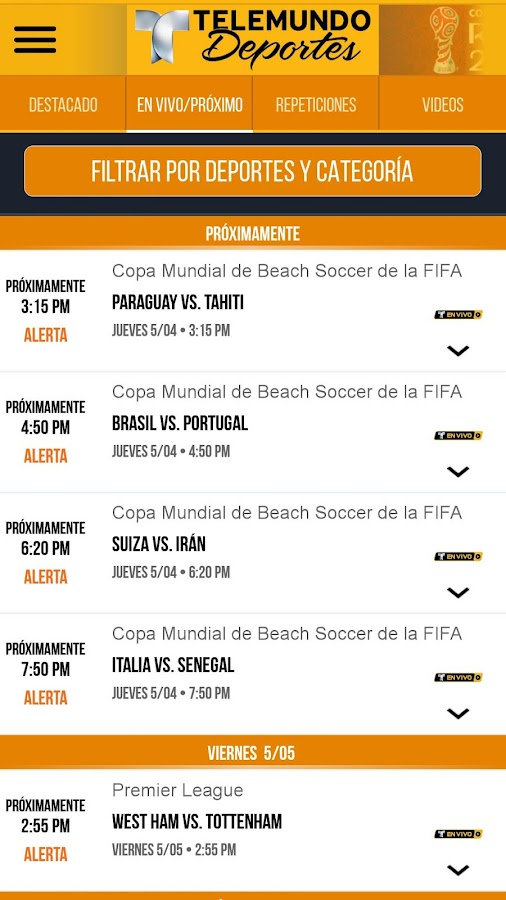   Telemundo Deportes - En Vivo- หน้าจอ 