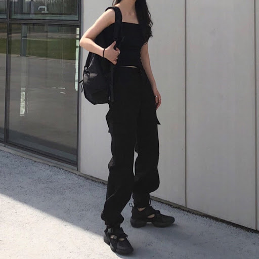 Title 6, Lace-up leg pocket overalls, offering comfort a...