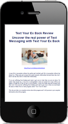 Text Your Ex Back Review