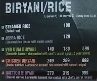 Roomali Garh menu 1