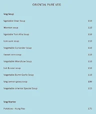 Oriental Pure Veg menu 1