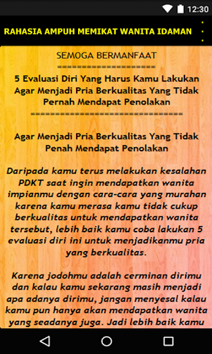 Rahasia Cara Memikat Wanita Idaman Kita Terampuh