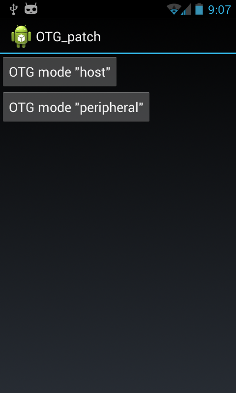Android application OTG USB patch (root) screenshort