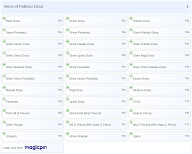 Palleturi Dosa menu 1