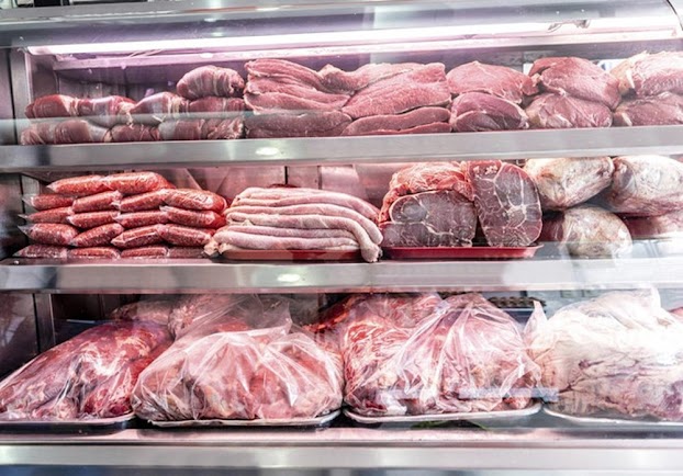 Thịt được bảo quản trong tủ đông