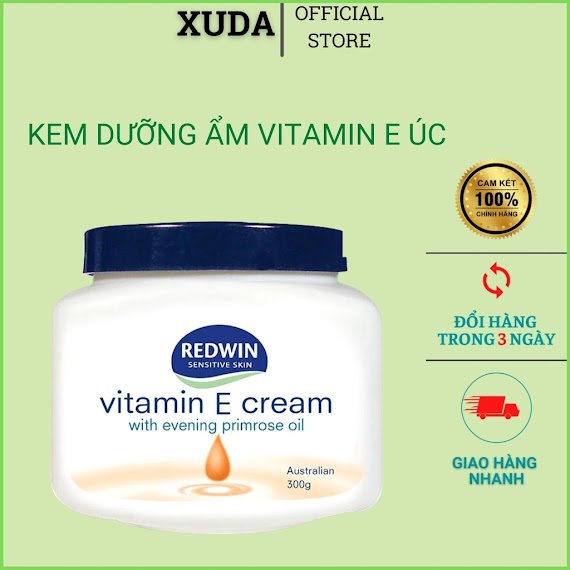 Kem Dưỡng Vitamin E Cream Redwin 300G Úc Chính Hãng Dưỡng Ẩm Trắng Da