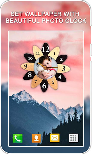 Photo Clock Live Wallpaper