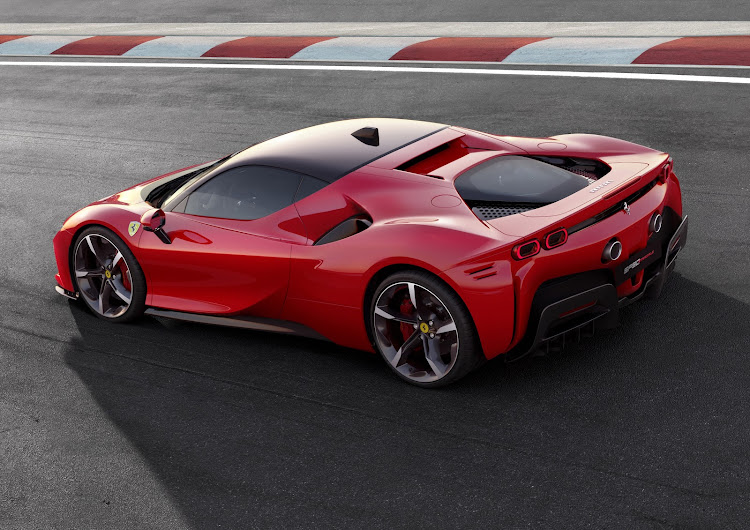 The SF90 Stradale hybrid is a stepping stone to a fully electric future Ferrari. Picture: SUPPLIED