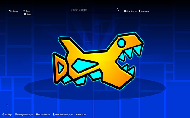 Geometry Dash Wallpaper chrome extension