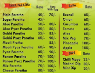 Rolls And Pratha Bay menu 1