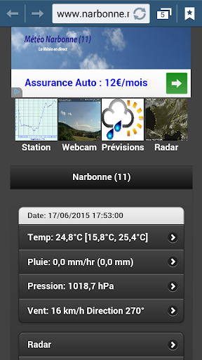 Météo Narbonne 11