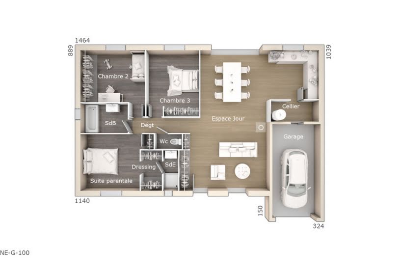  Vente Terrain + Maison - Terrain : 540m² - Maison : 100m² à Montner (66720) 