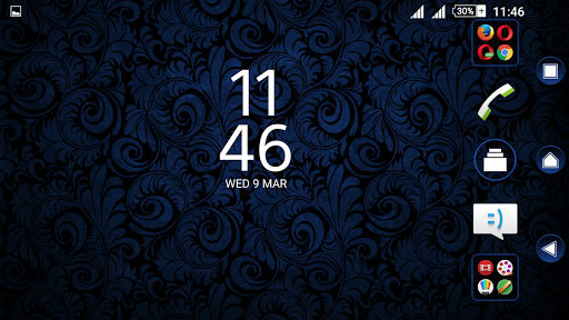 Floral Blue Xperien Theme