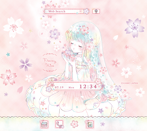 Download フラワリーキス さくら かわいい壁紙アイコン無料 On Pc Mac With Appkiwi Apk Downloader