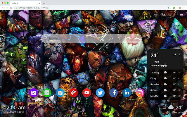 Dota 2 New Tab Page Games HD Wallpaper Themes