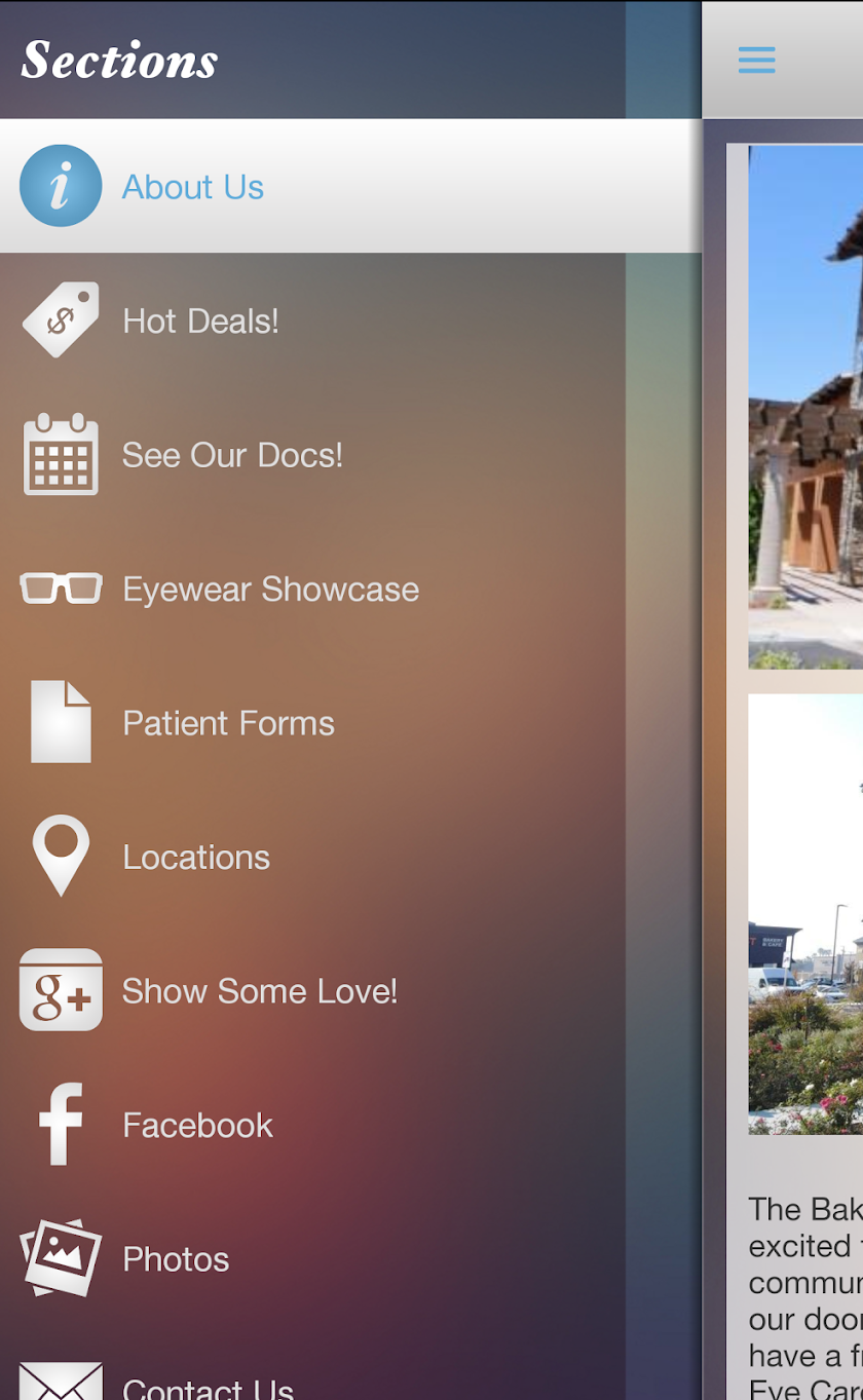 Bakersfield Eye Care Screen 2
