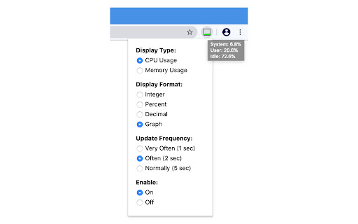 System Monitor for CPU / Memory