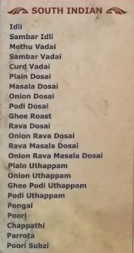 Karandai menu 1