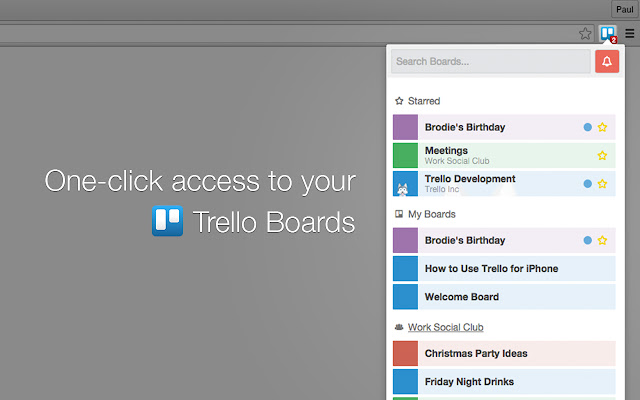 T-boards chrome extension