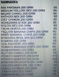 Mangla Snacks menu 1