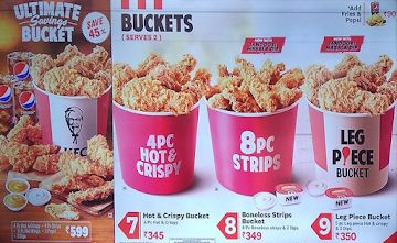 KFC menu 