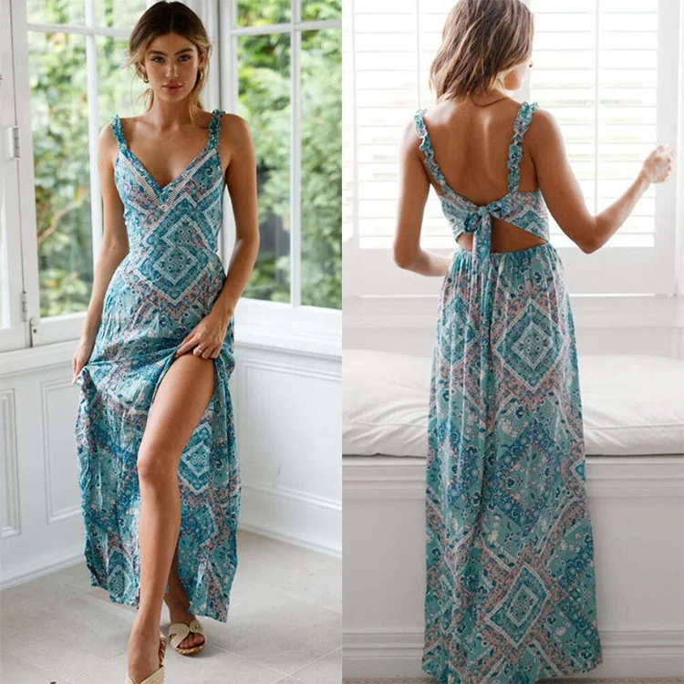Robe à nouer à bretelles, style explosif et polyvalent, parfaite pour toutes les occasions. Élégance assurée avec cette robe unique.