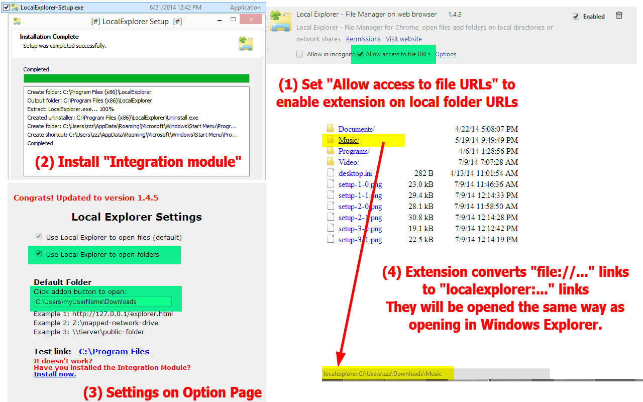 Local Explorer - Open File Links in Chrome Preview image 6