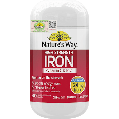 Nature's Way High Strength Iron + Vitamin C & B12