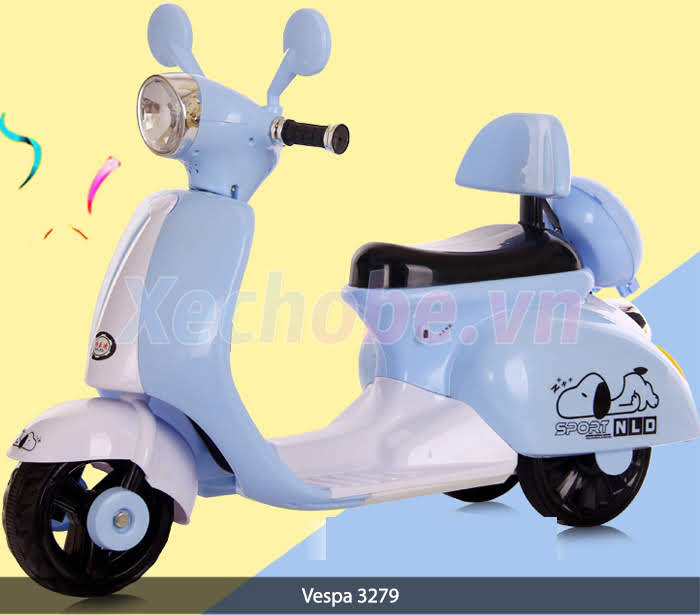 Xe máy điện cho bé Vespa 3279