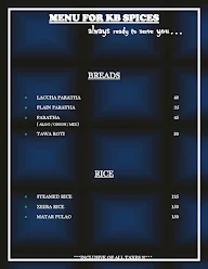 Kb Spices menu 4