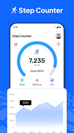Screenshot Live Step Counter