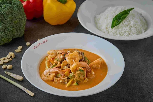 Thai Red Curry With Rice (Prawn)