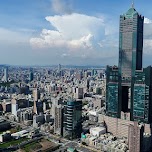 skyline of Kaohsiung with 85 sky tower in Kaohsiung, Taiwan 