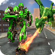 Flying Dragon Robot Transform City Rescue  Icon