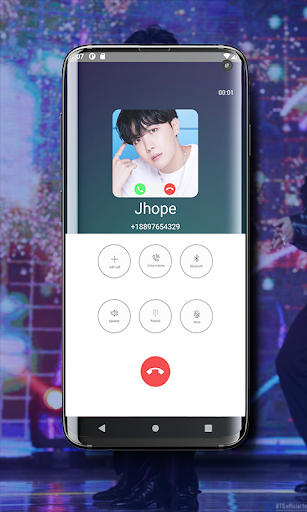 Screenshot BTS J-Hope fake video call