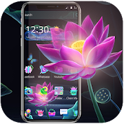 Dream Pink Flower Butterfly Theme Wallpaper  Icon