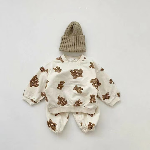 Title 5, Cute Cartoon Baby And Toddler Full Print Two Pi...