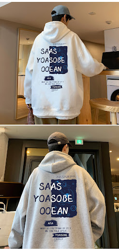 Title 13, Mens Hooded Jacket Loose Casual Plush Sweater,...