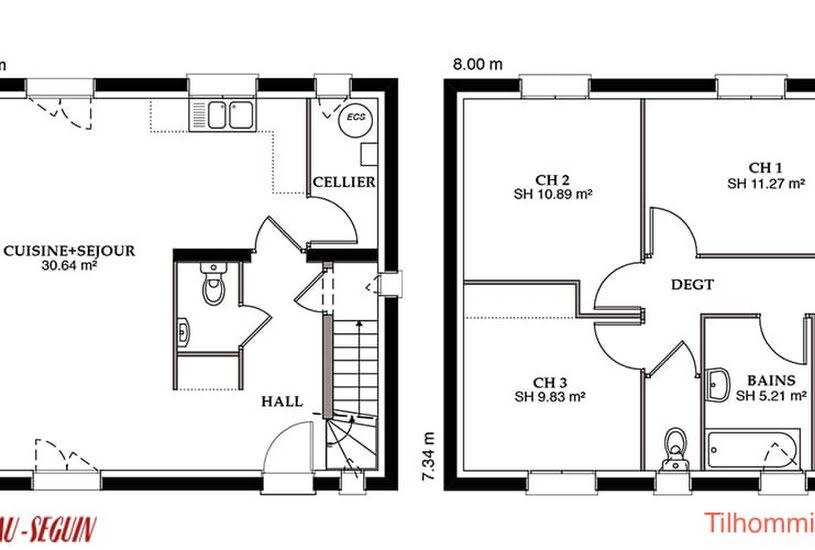  Vente Terrain + Maison - Terrain : 597m² - Maison : 121m² à Beine-Nauroy (51490) 