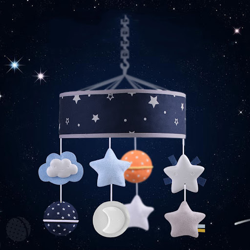 Title 2, Baby Bed Bell Rattle Music Star Comfort Toy Soo...