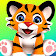 Tigre parlant grand chat icon