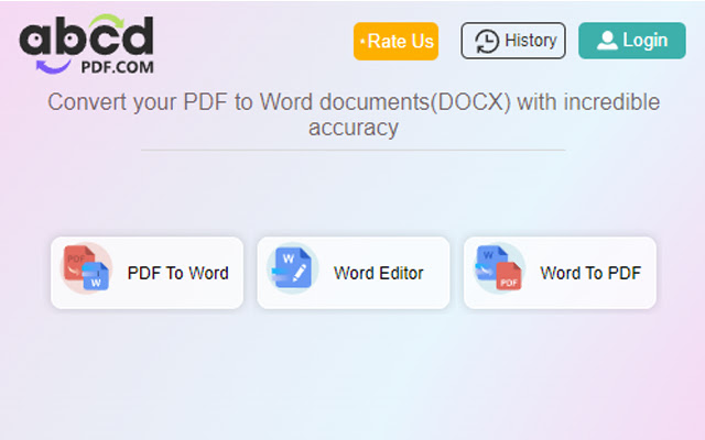 Convert PDF to Word chrome extension